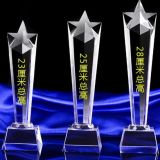 Customized Crystal Five-Star Awards K9 Crystal Trophy for Souvenir