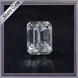 Hot Sale Clear White 1 Carat Emerald Cut Moissanite Diamond