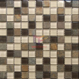 25*25mm Marble with Glass Mixed Decoration Mosaic (CS180)