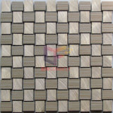 Gold Color Aluminium Mix Beige Weave Shape Mosaic Tiles (CFA78)