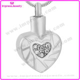Ashes Into Jewellery Heart Pendants with Crystals Ijd9673