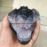 Agate Drusy Lion Carving