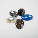 Oval Shape Hand Sewing Crystal Beads for Garment Accessories