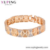 75200 Fashion Jewelry 18K Gold CZ Bracelet in Brass