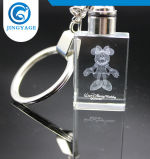 Custom Logo Crystal Glass Cube Keychain Hot Selling Crystal Crafts for Wedding Souvenirs