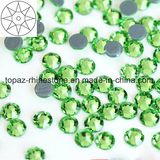 2088 Newest Best Selling Peridot Hot Fix Rhinestone Copy Preciosa Hot Fix Rhinestone (HF-ss16 peridot /5A grade)