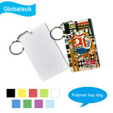 Promotional Sublimation Polymer Keychain for Gifts