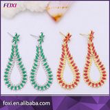 Wholesale Cubic Zirconia Guangzhou Brass Earrings 18k Gold Plated