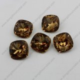Light Smoked Topaz Point Back Crystal for Wholesale