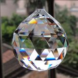 Machine Cut Crystal Glass Chandeliers Ball Pendant Lighting Accessories