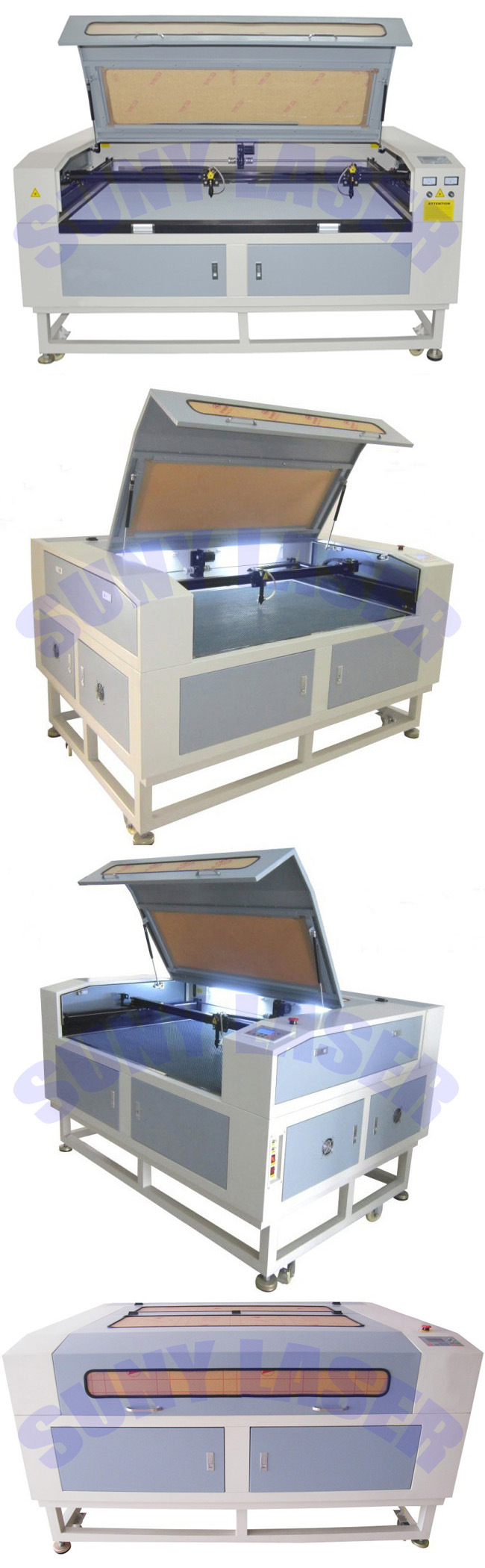Double Heads Laser Cutting Machine for Leather at Fast Speed