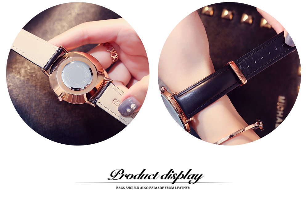 Yxl-582 Hot Vogue Genuine Leather Man Wrist Waches Lady Fashion Quartz Watches