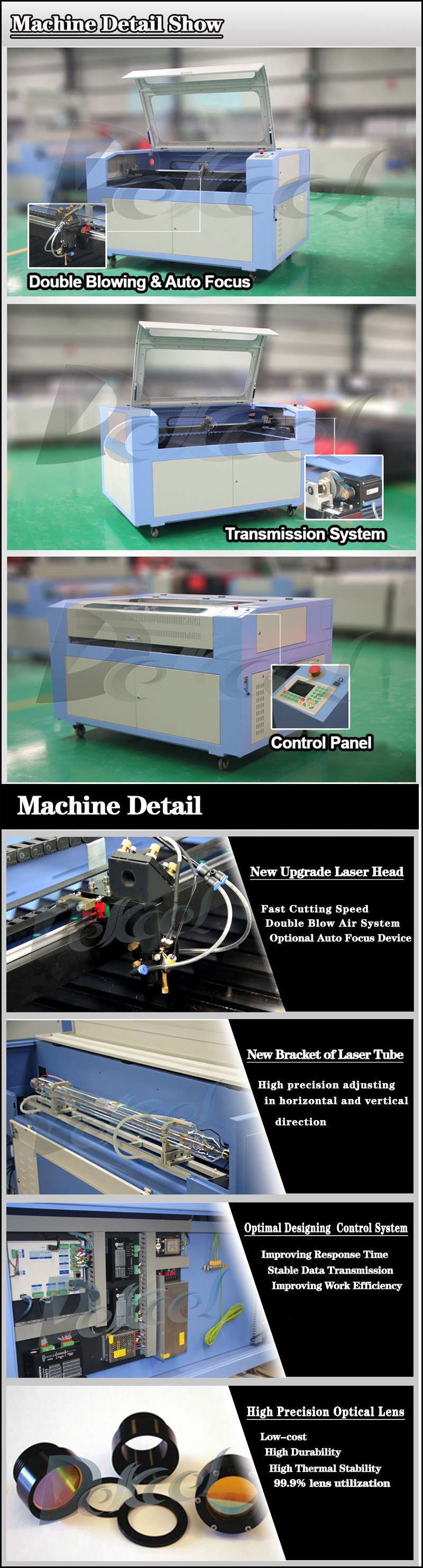 Wood CNC Laser Cutting Engraving Machine with Ce Certification