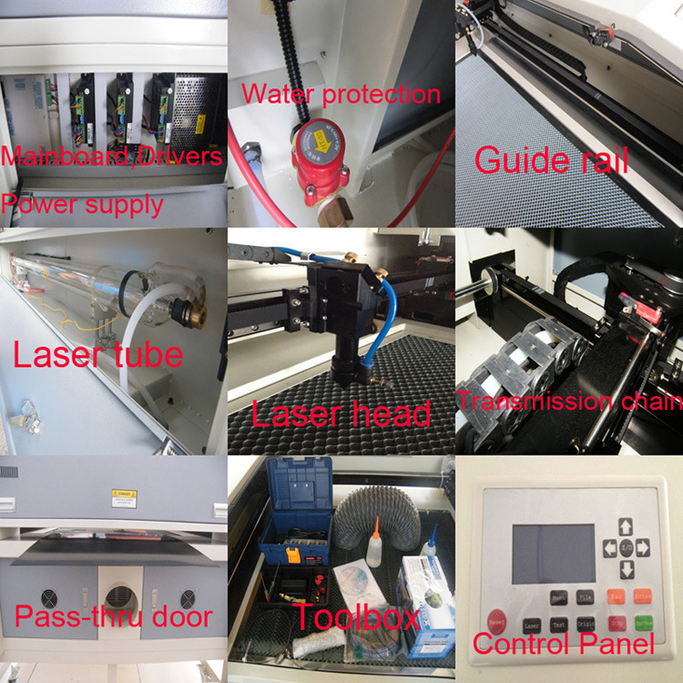 Reliable CO2 Laser Cutting Machine 60W (SUNY-640)