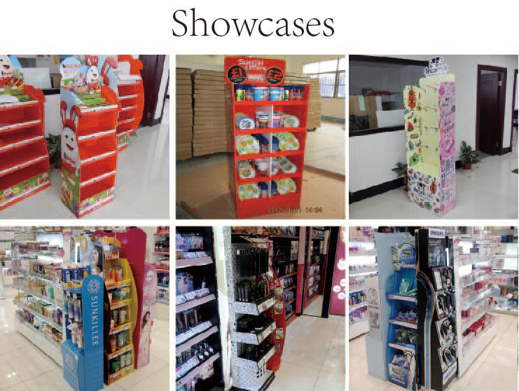 Eco-Friendly Cardboard Display Stands for Cans, Floor Display Racks