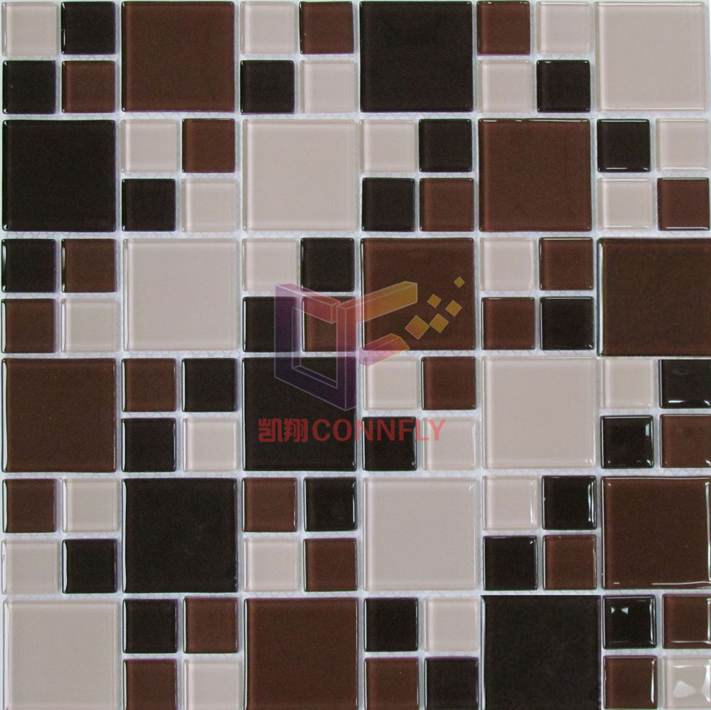 Brown Color Bath and Pool Used Crystal Mosaic (CFC506)