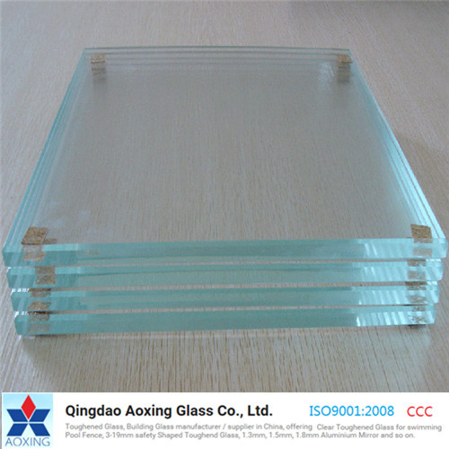 Flat Toughened/Tempered/Float Low Iron/Super/Ultra Clear Glass for Window with Ce
