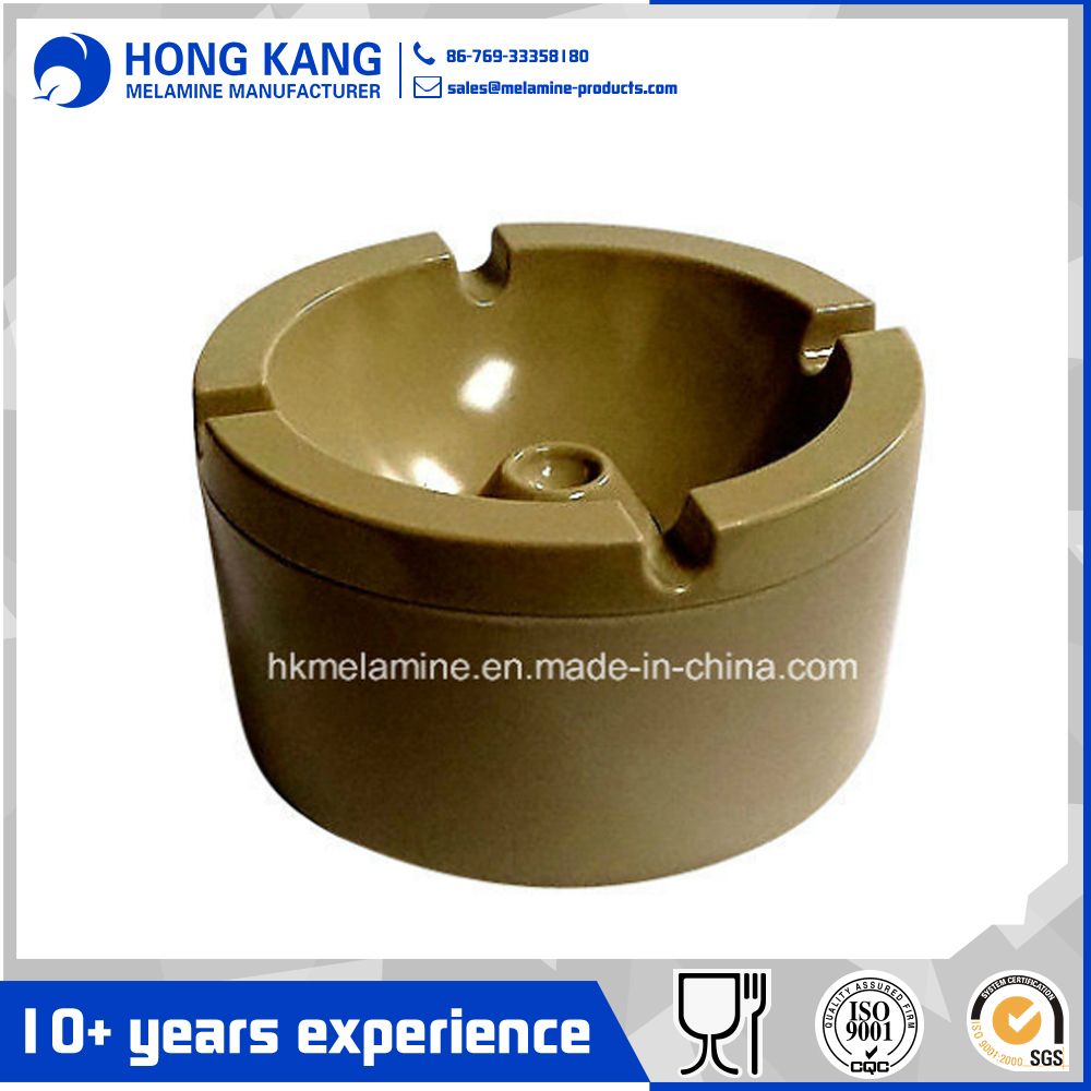 Round Melamine Windproof Ashtray with Lid