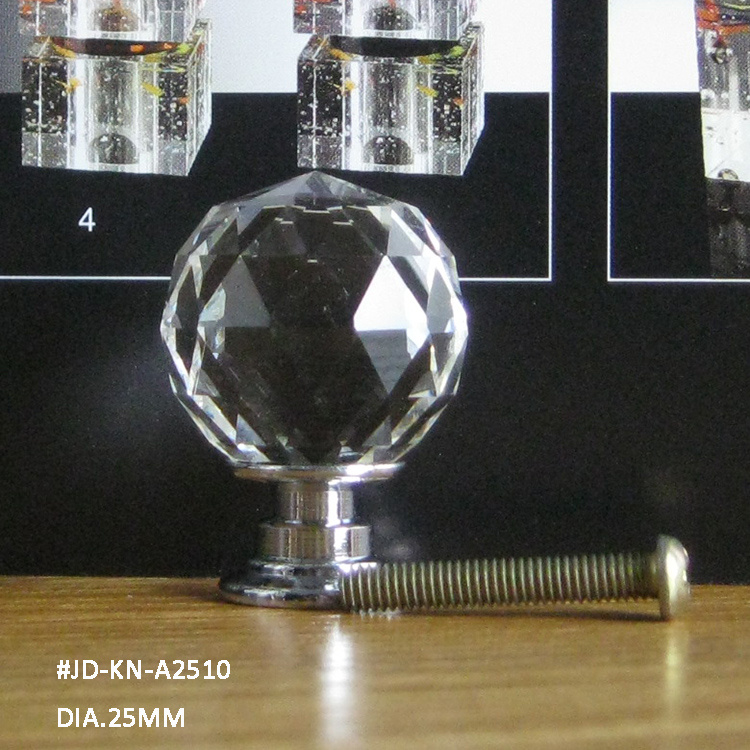 Luxury 25mm Crystal Home Decoration Products Knob for Interior Furniture