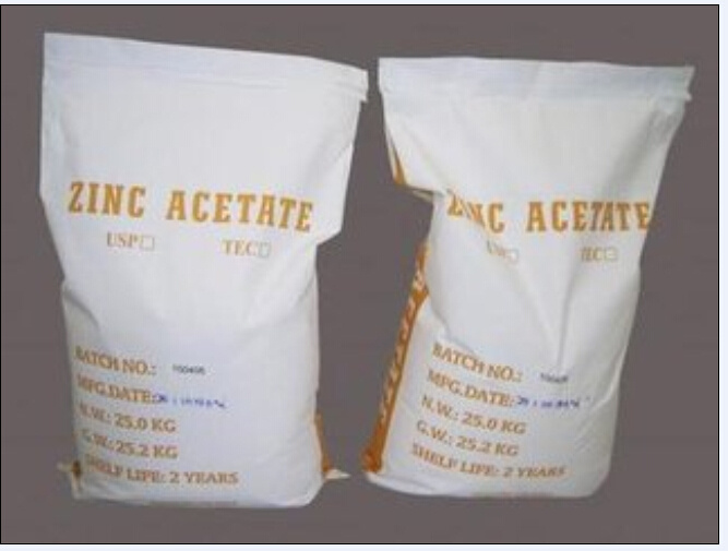 99% Zinc Acetate Anhydrate and Dihydrate Industry Grade