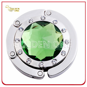 Hot Sale Round Shape Crystal Folding Bag Hook
