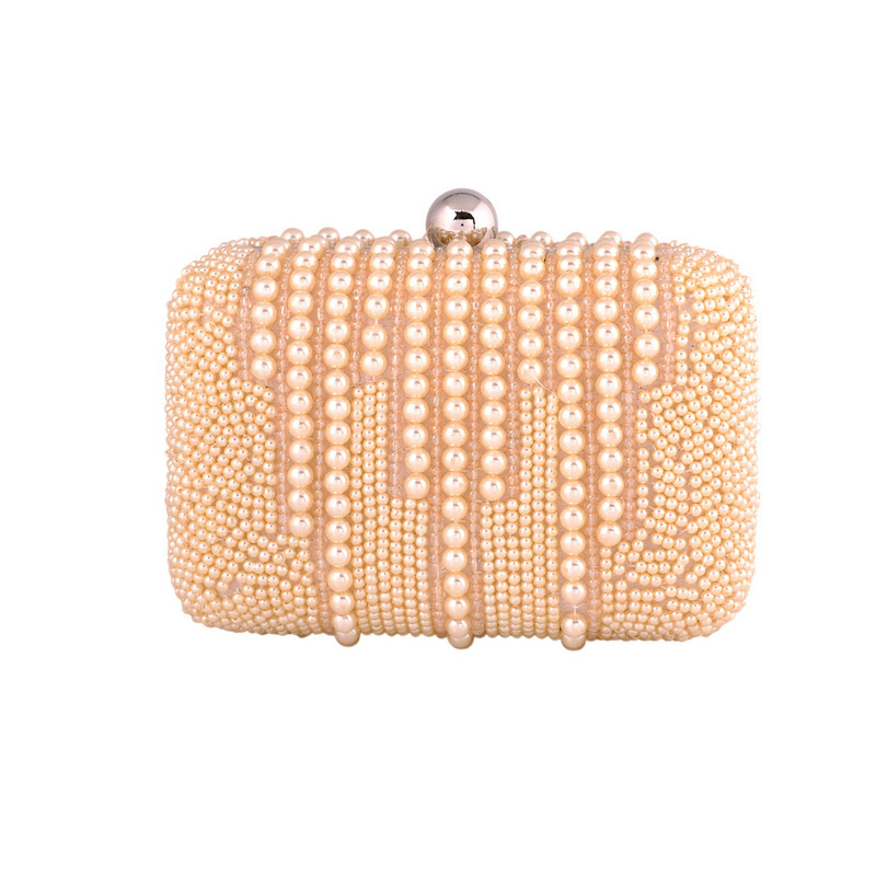 Most Fashion Lady Handbag Designer Pearl Party Bag Clutch Bag