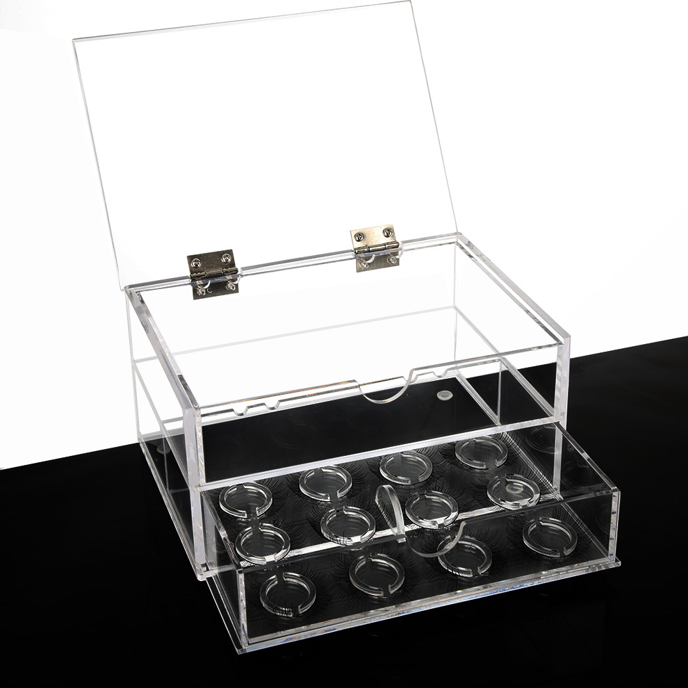 Modern Acrylic Eyelash Extensions Holder Storage Display Stand with Logo