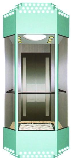 Fujizy Panoramic Elevator with Machine Room of Japan Technology (FJGX8000)