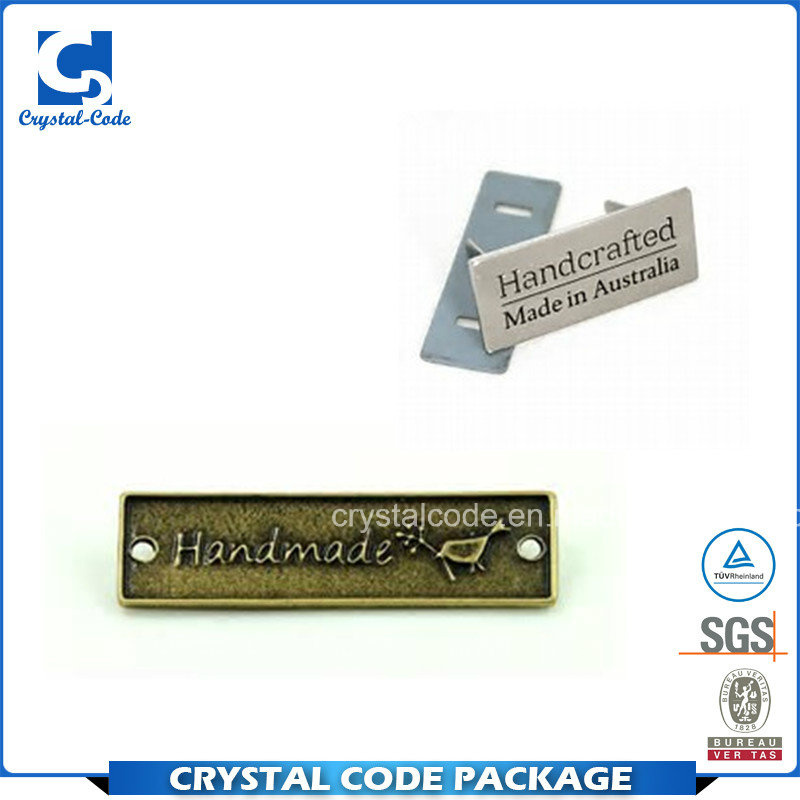 Shiny Recycled Metal Sew Labels Stickers