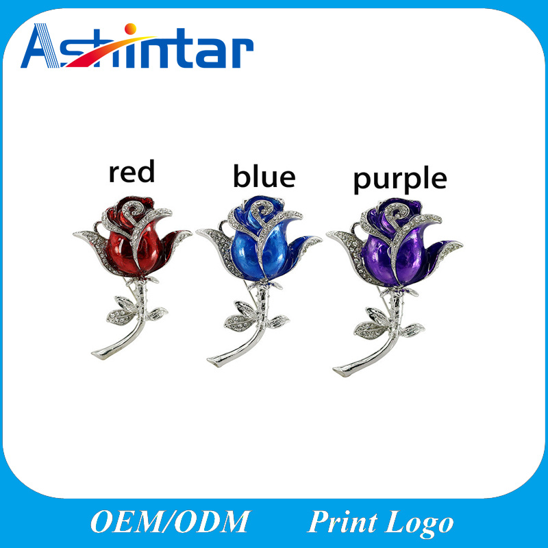 Crystal USB Memory Flash Flower USB Pendrive Stick