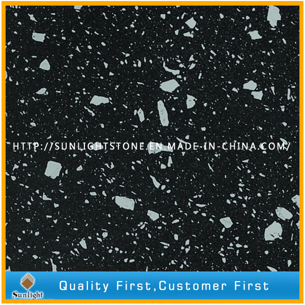 Black/White/Green Colors Quartz Sparkle Stone