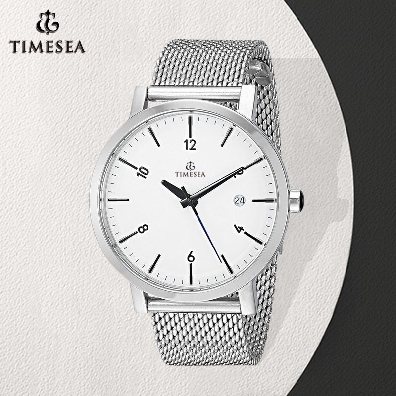 Stainless Steel 50m Waterproof Stainless Steel Quartz Men's Wrist Watch 72758