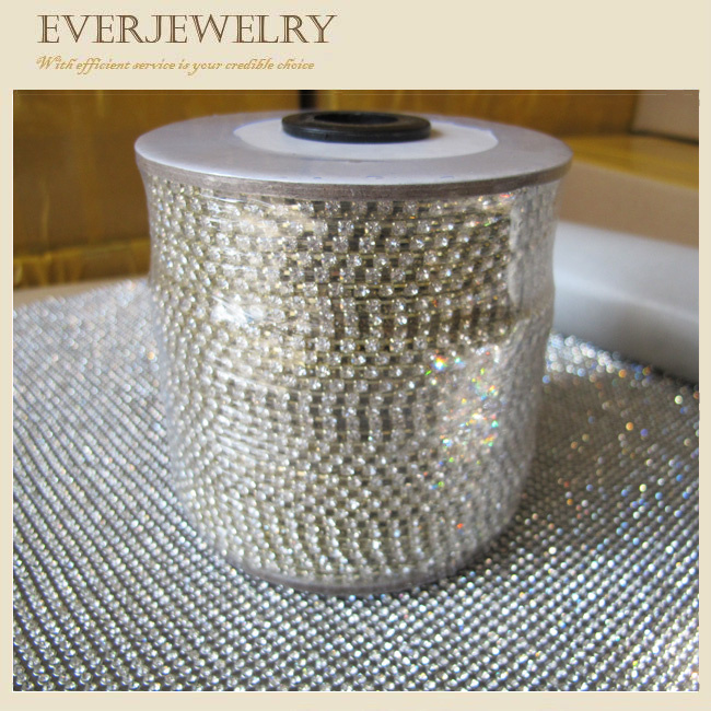 4mm Crystal Rhinestone Cup Chain in Roll for Dress, Shoes, Necklace, Bracelet