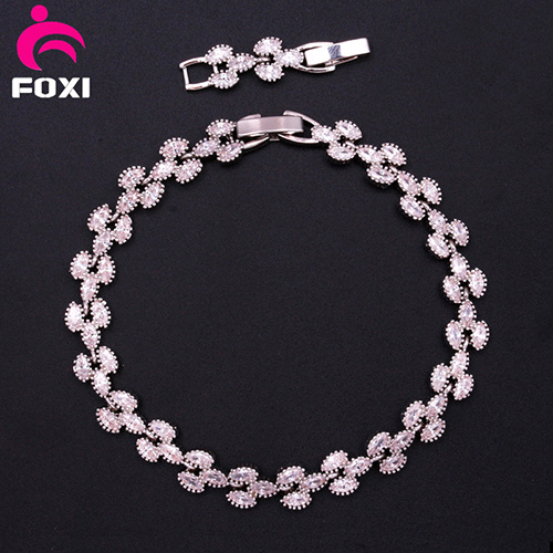 Factory Price Bass Copper White Stone Bracelets