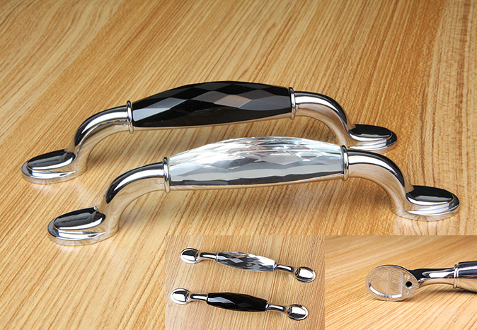 B Style 2016 New Products Clear White 96mm Crystal Handle Pull