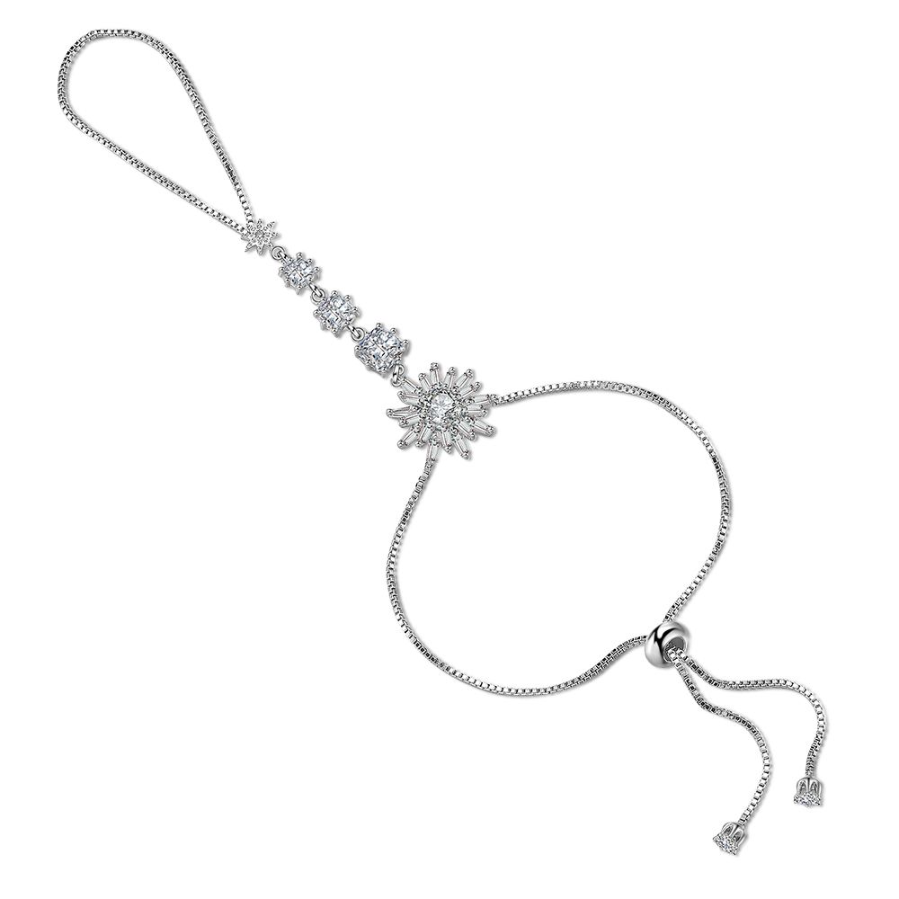 Creative Zircon Gemstone Hand Chain Bijoux Accessory Zircon Bracelet