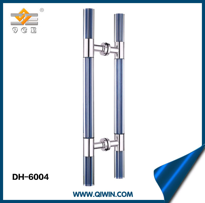 Stainless Steel Pull Handle Crystal Glass Door Handle