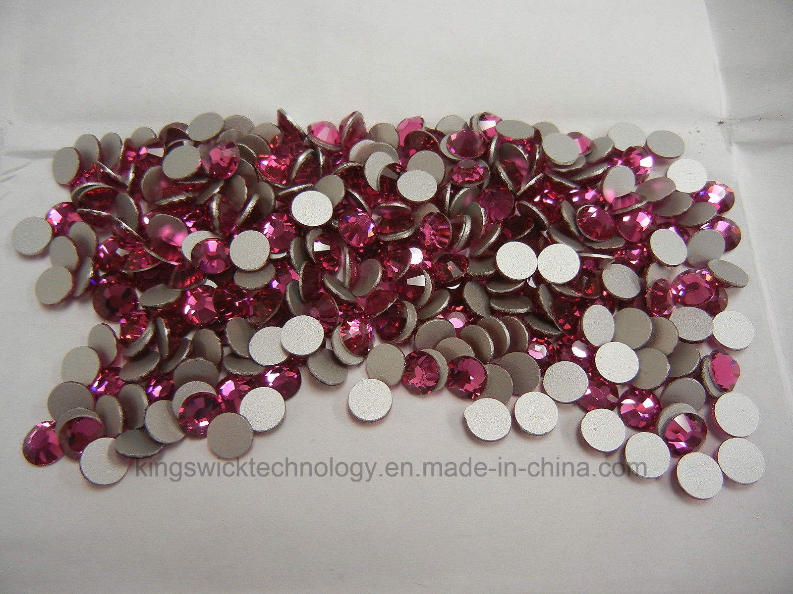 Crystal Rhinestone Wholesale 1440PCS 2.4mm Purple Red Fuchsia No Hotfix