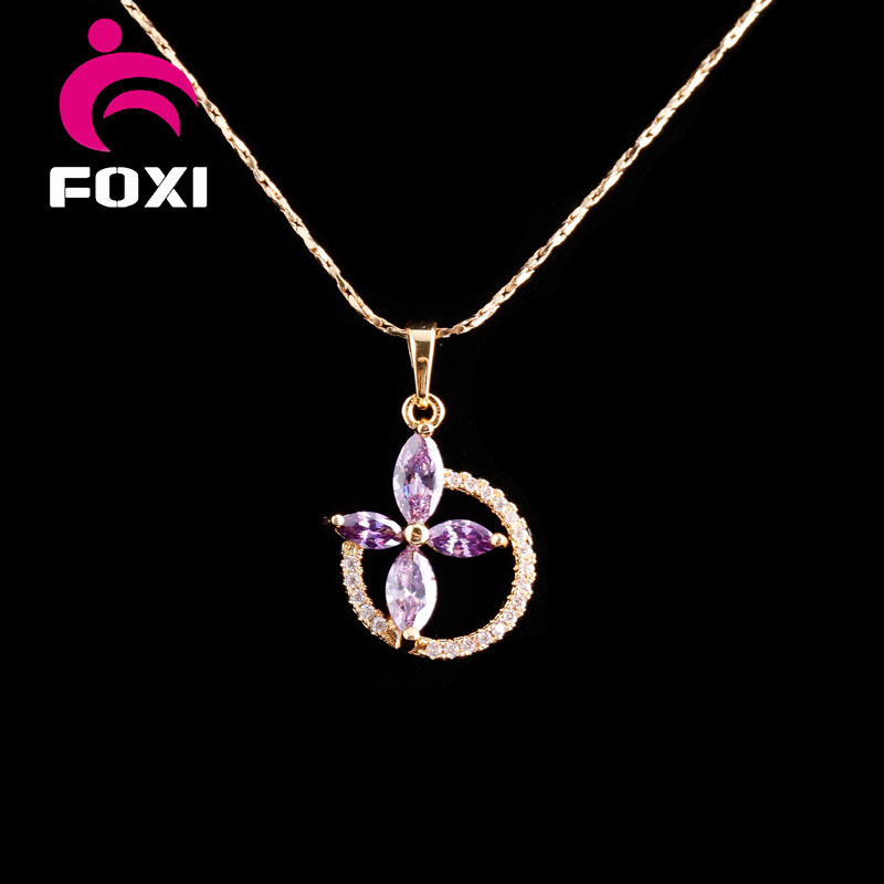 High Quality 18k Gold Gemstone Pendants Charms