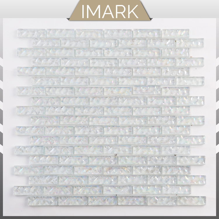 Crystal White Wave Glass Mosaic Tile for Swimming Pool Tile Mosaic