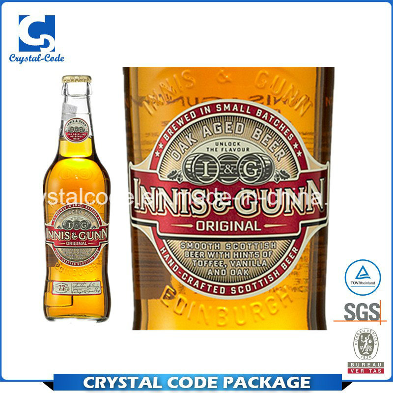 Quality and Quantity Assured Transparent Glass Sticker Label