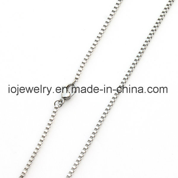 Box Chain Necklace Fashion Jewelry
