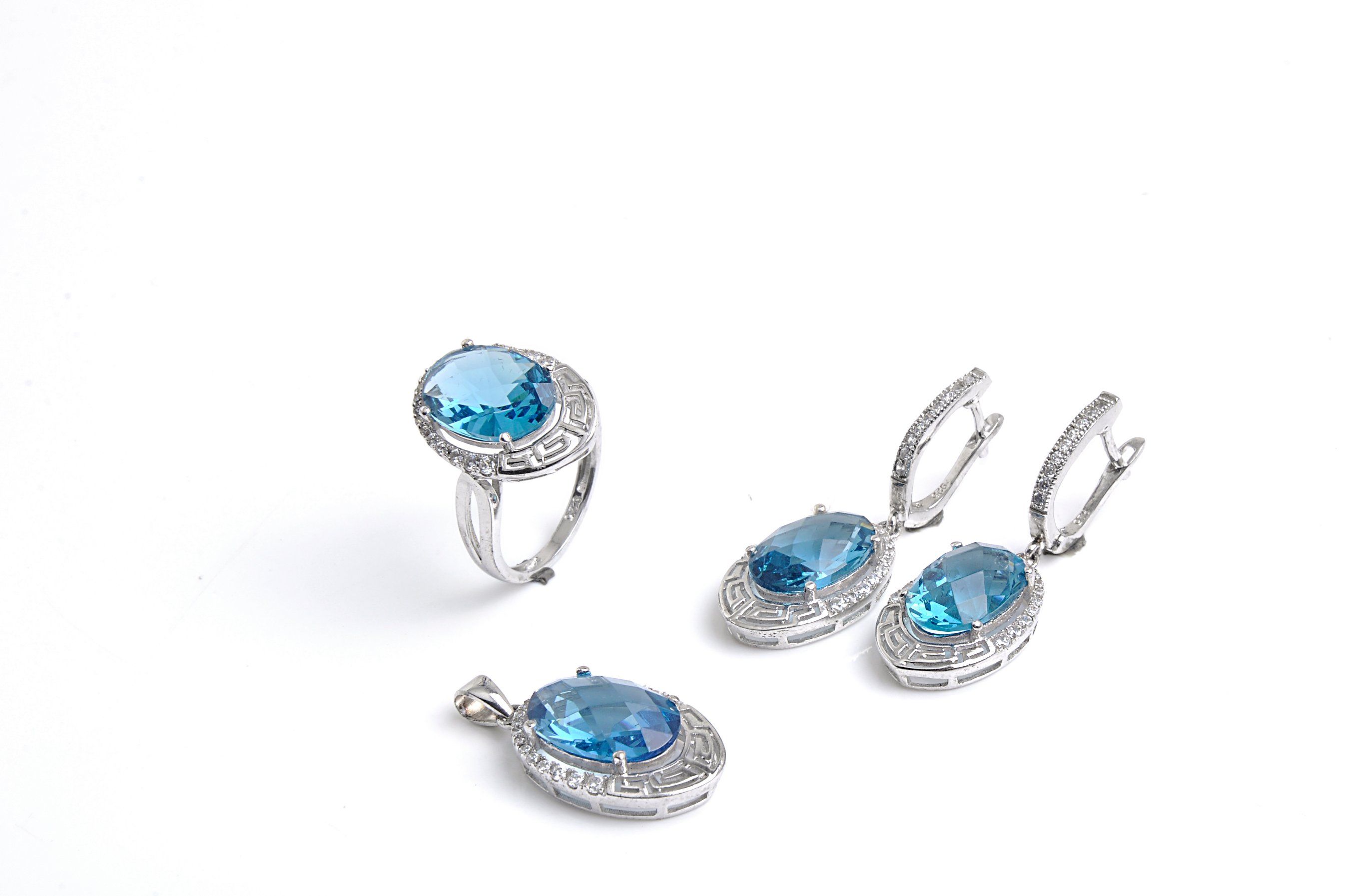925 Sterling Silver Jewelry Set with CZ
