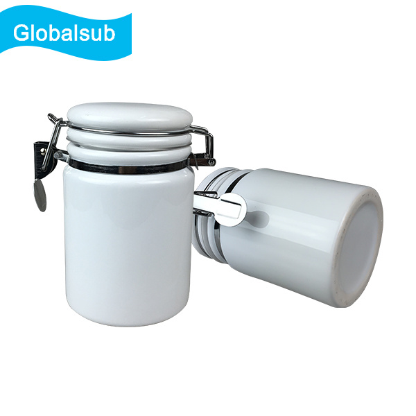 Sublimation Ceramic Can for Cookie Biscuit Food Storage Jar
