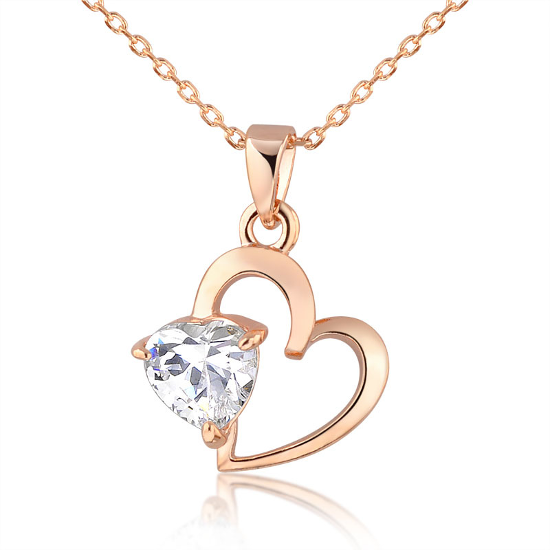 Heart Style Pendant Necklace Valentine's Day Gift Jewelry