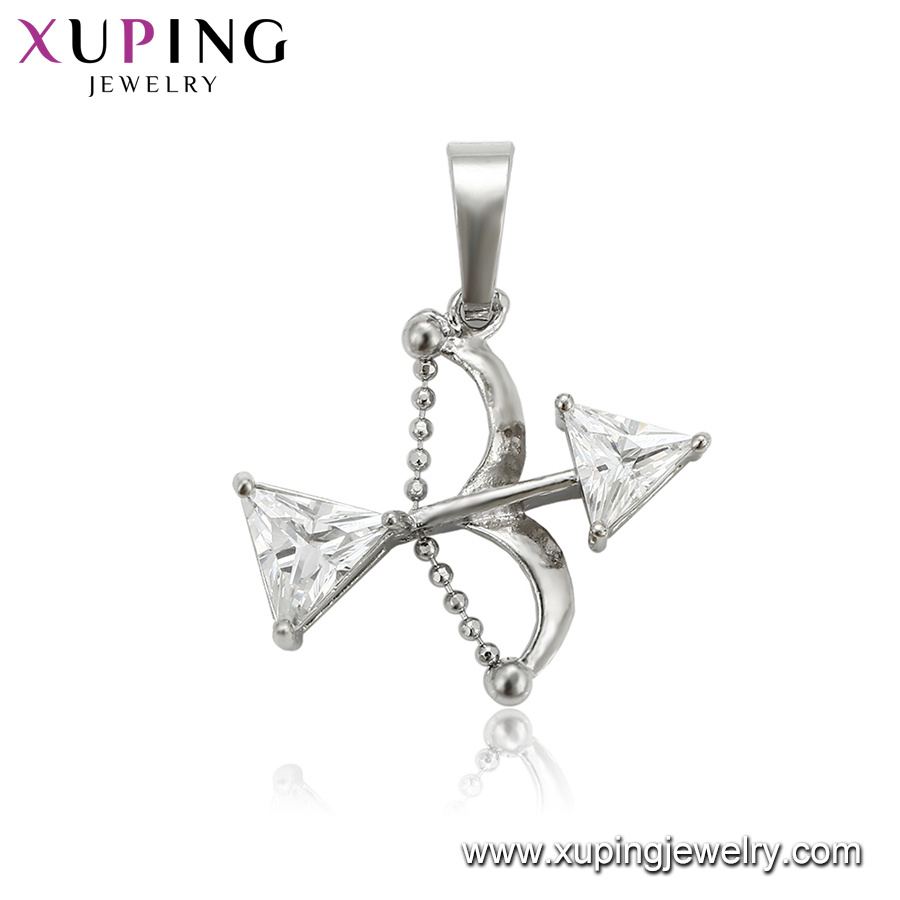 30812 Newluxury Elegant Zircon Silver Pendant