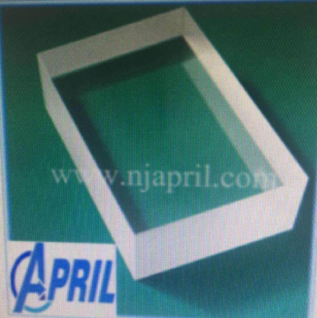 Rectangular Sapphire Crystal Thick Slab Glass, Optical Slab Glass