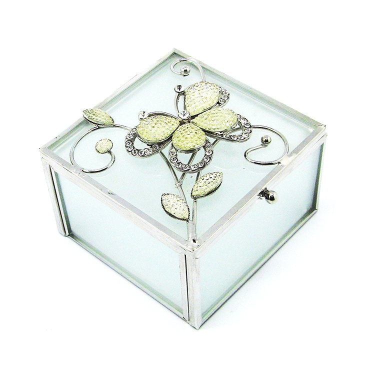 Factory Main Products Fog Glass Jewelry Box (Hx-6371)