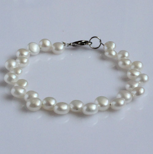 Coin Freshwater Pearl Bracelet (EB1565-1)