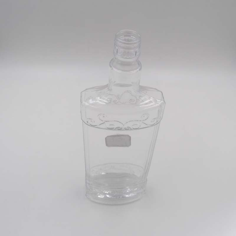 500ml Square Super Flint Vodka Glass Bottle, Distilled Bottle